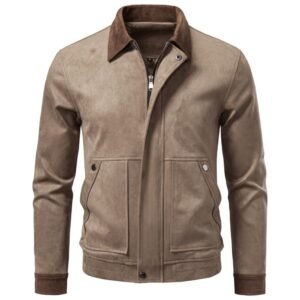Alternative view of 2026 Autumn Winter New Suede Collar Jacket For Men, Cross-Border Foreign Trade Business Casual Jacket For Men
