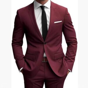 Men's Casual Suit And Trousers Two-piece Set