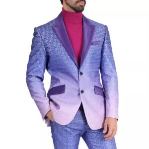 Alternative view of Suit-style Printed Casual Long-sleeve